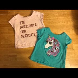 Two Girl’s 12-18 Month T-Shirts Children’s Place